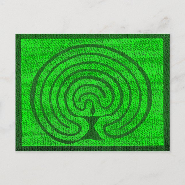 Göttin im Labyrinth 1 Postcard (Front)