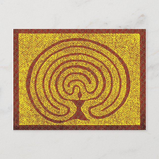 Göttin im Labyrinth 3 Postcard (Front)