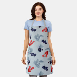 Gouache Berries Pattern Apron