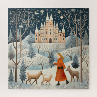 Gouache Vintage Christmas Jigsaw Puzzle