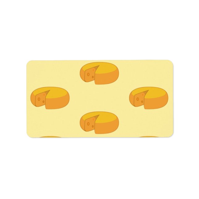 Gouda Cheese Rounds Dutch Foodie Gastronomy Label (Front)