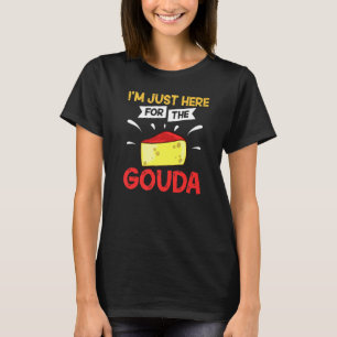 Gouda Cheese Smoked Queso Slices Shredded 3 T-Shirt