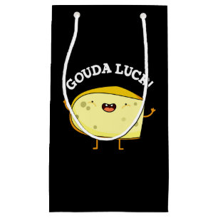 Gouda Luck Funny Cheese Pun  Small Gift Bag