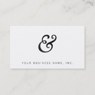 Goudy Old Style Italic Letterpress Black Business Card