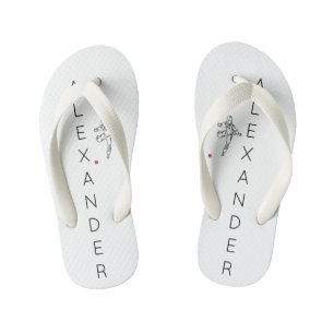 Gougounes TONGS TAEKWONDO DWICHAGI back kick 02 Kid's Flip Flops