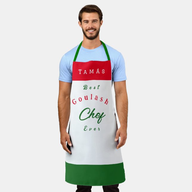  Goulash  Chef  personalised Apron (Worn)