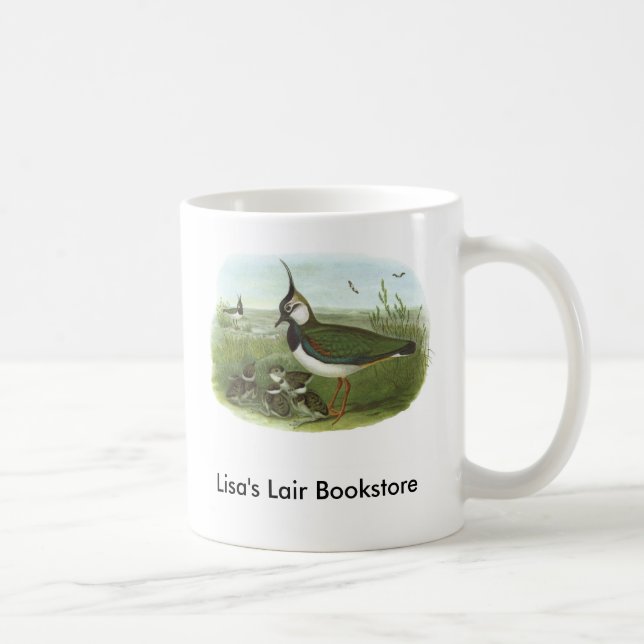 Gould - Lapwing - Vanellus vanellus B/store Promo Coffee Mug (Right)