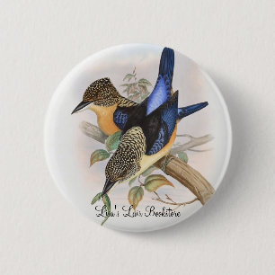Gould - Mantled Kingfisher Bookstore Promo Button