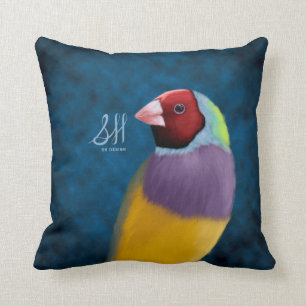 Gouldian Finch Cushion