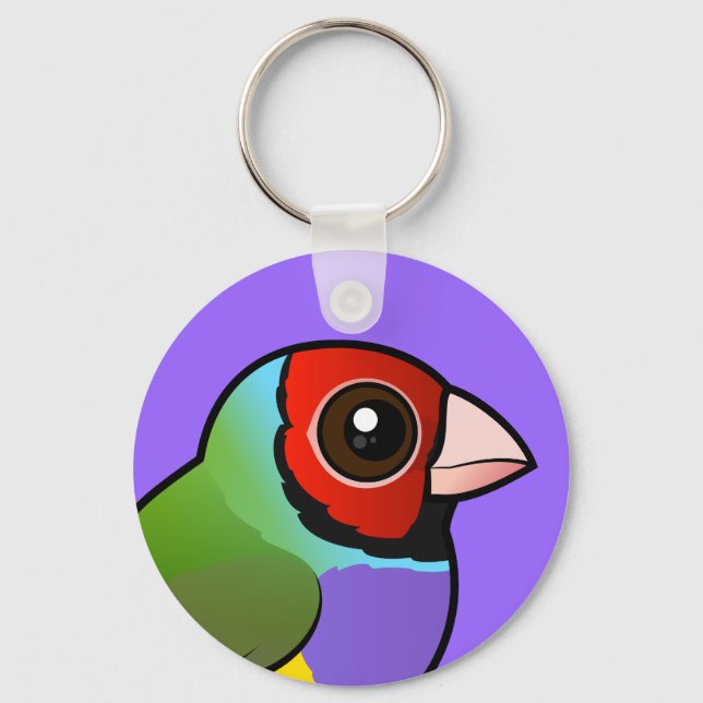 Gouldian Finch Key Ring (Front)