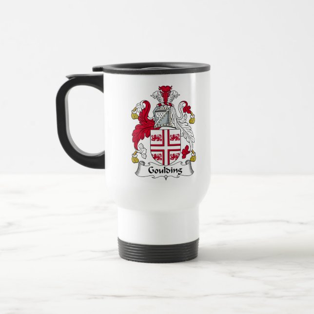 Goulding Family Crest Travel Mug (Left)