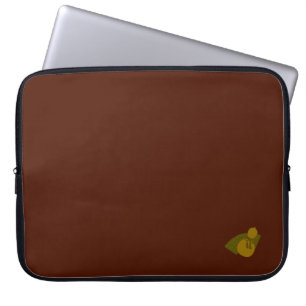 gourd brown laptop sleeve