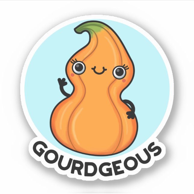 Gourd-geous Funny Gourd Veggie Pun  (Front)
