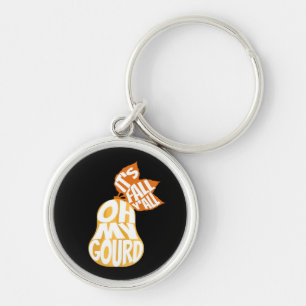 Gourd It’s Fall Y’all Funny Retro Fall Pun Key Ring