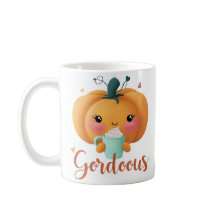 “Gourdgeous Pumpkin Coffee Mug – Cute Fall Autumn 