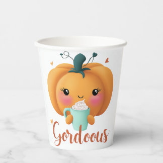 Gourdgeous Pumpkin Paper Cu Cups