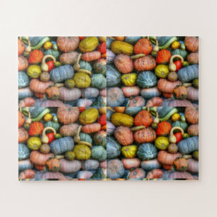 Gourds and Pumpkin Photography Pattern Photography Jigsaw Puzzle