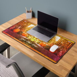 Gourds And Pumpkins Farm Stand Personalised Desk Mat