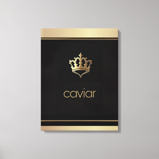 Gourmet Art/Royal Caviar/Stretched Canvas Print (Front)