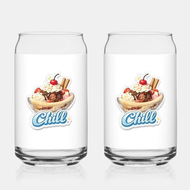 Gourmet banana can glass (Back)