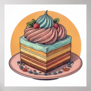 Gourmet Cake Poster