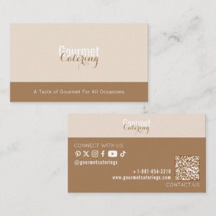 Gourmet Catering Calling Card