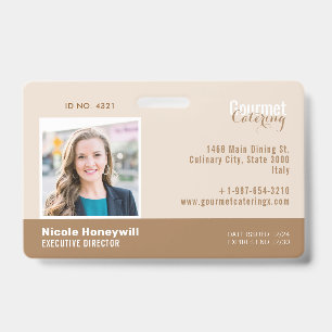 Gourmet Catering Company Badge ID Badge