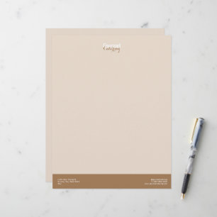 Gourmet Catering Custom Letterhead