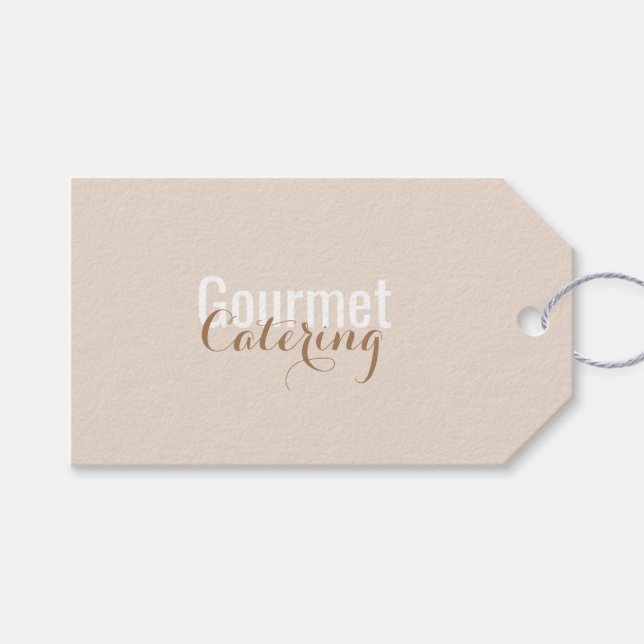 Gourmet Catering Gift Tags (Front (Horizontal))