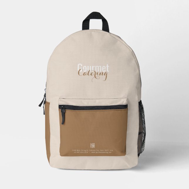 Gourmet Catering Printed Backpack (Front)
