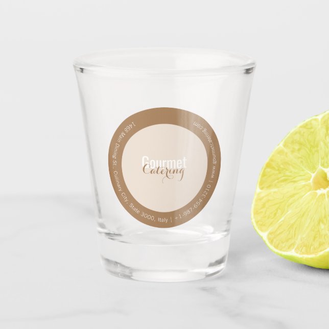 Gourmet Catering Shot Glass (Front)