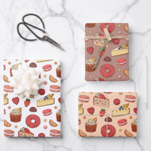 Gourmet Cheesecake & Sweet Treats Wrapping Paper