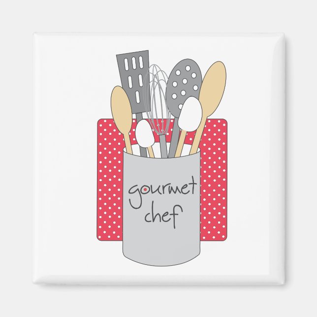 Gourmet Chef Kitchen Magnet (Front)