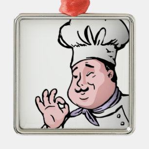 GOURMET CHEF METAL TREE DECORATION