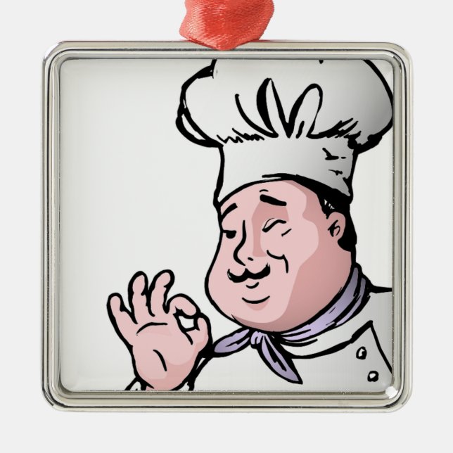 GOURMET CHEF METAL TREE DECORATION (Front)
