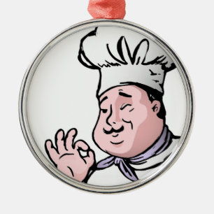 GOURMET CHEF METAL TREE DECORATION