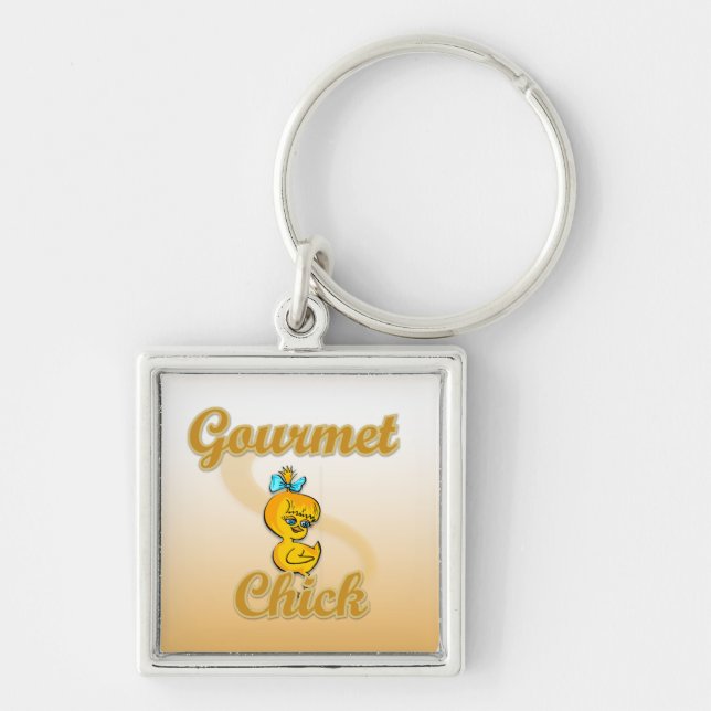 Gourmet Chick Key Ring (Front)