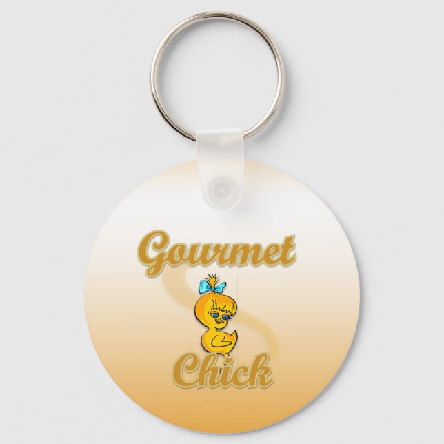 Gourmet Chick Key Ring (Front)