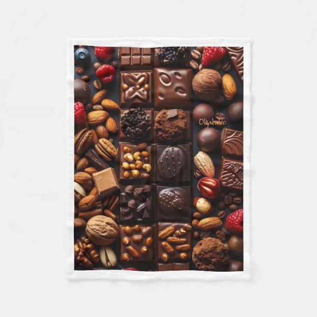Gourmet Chocolate and Nuts Blanket (Front)