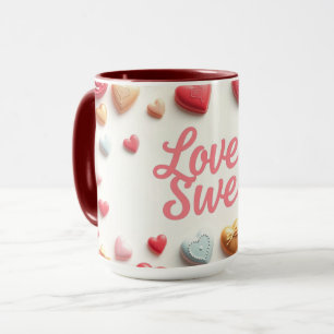 Gourmet Chocolate Valentine "Love Is Sweet" Mug