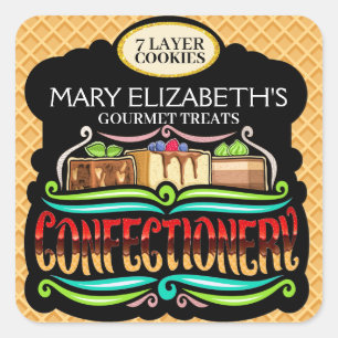 Gourmet Confectionery Kitchen Sticker