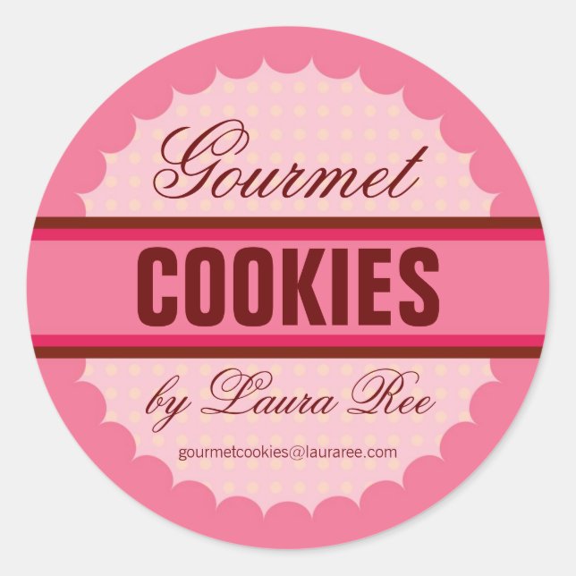 Gourmet Cookie Sticker (Front)