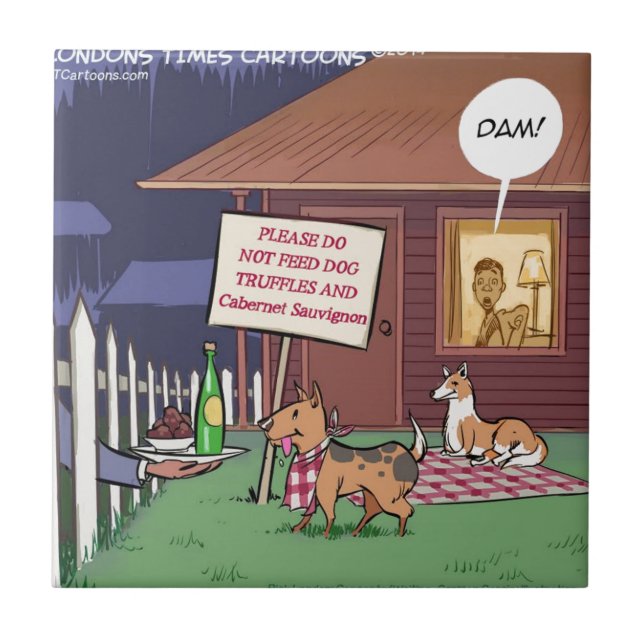 Gourmet Dogs Funny Tile (Front)
