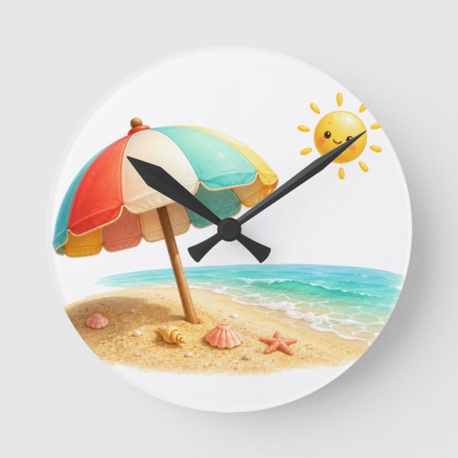Gourmet Doughnuts Kitchen Wall Clock | Colourful B (Front)
