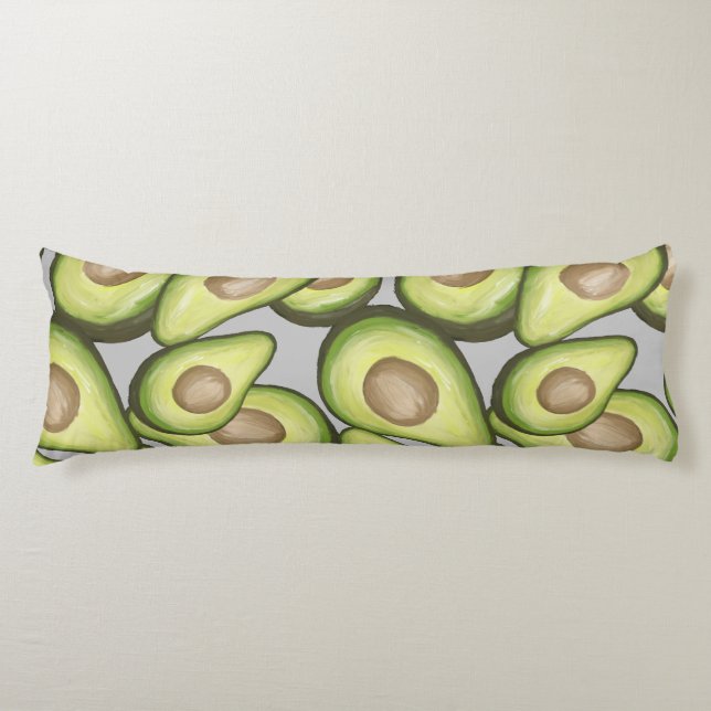 Gourmet Fresh Cut Vegan Avacados Body Cushion (Front)