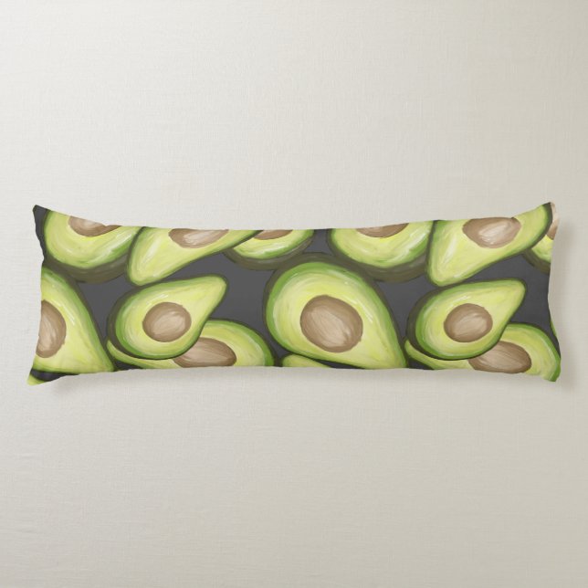 Gourmet Fresh Cut Vegan Avacados Body Cushion (Front)