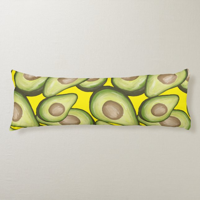 Gourmet Fresh Cut Vegan Avacados Body Cushion (Front)