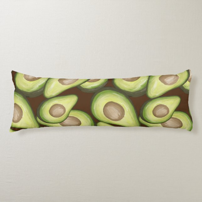 Gourmet Fresh Cut Vegan Avacados Body Cushion (Front)