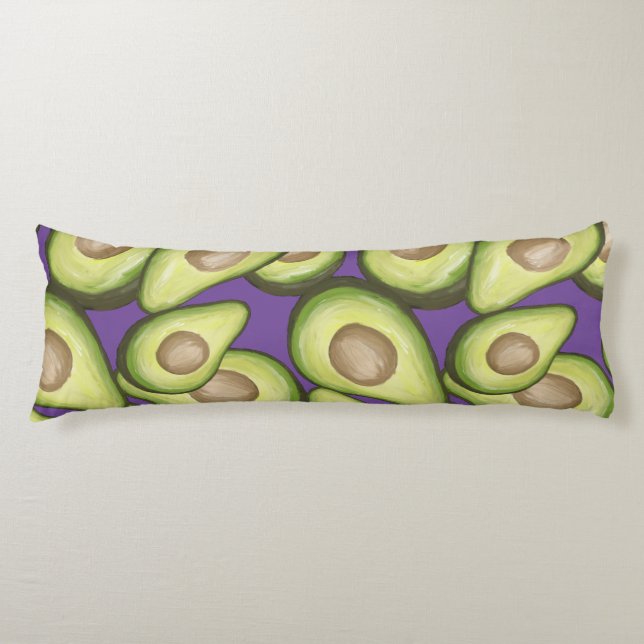 Gourmet Fresh Cut Vegan Avacados Body Cushion (Front)