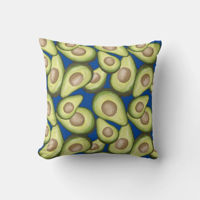 Gourmet Fresh Cut Vegan Avacados Cushion (Front)
